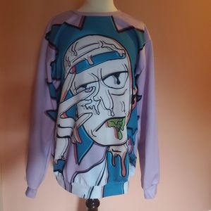 Trippy Rick crew neck long sleeve.
